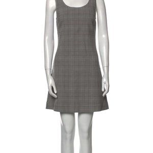 GANNI PLAID MINI DRESS